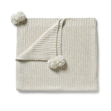 Wilson & Frenchy - Cookie and Cream Organic Knitted Blanket